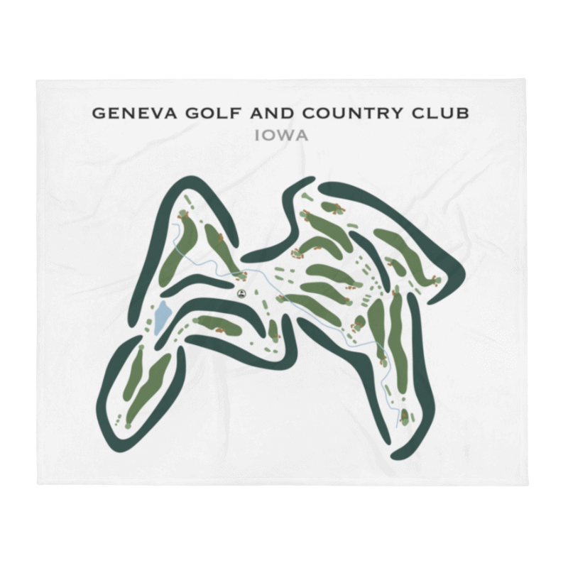 Geneva Golf & Country Club, Iowa - Printed Golf Courses