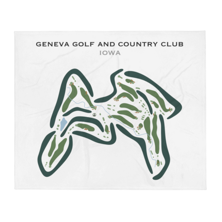 Geneva Golf & Country Club, Iowa - Printed Golf Courses