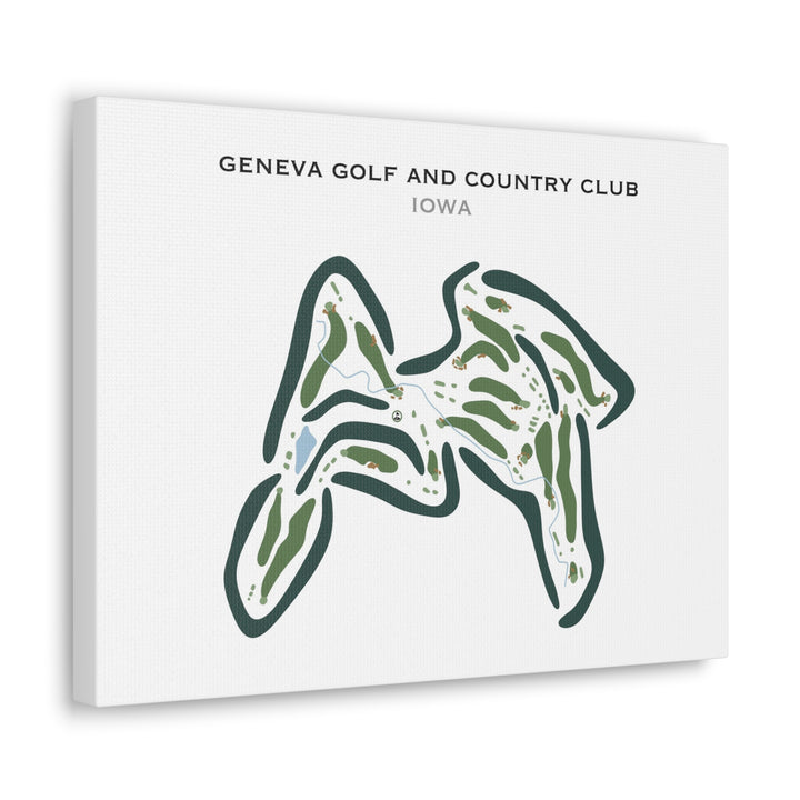 Geneva Golf & Country Club, Iowa - Printed Golf Courses