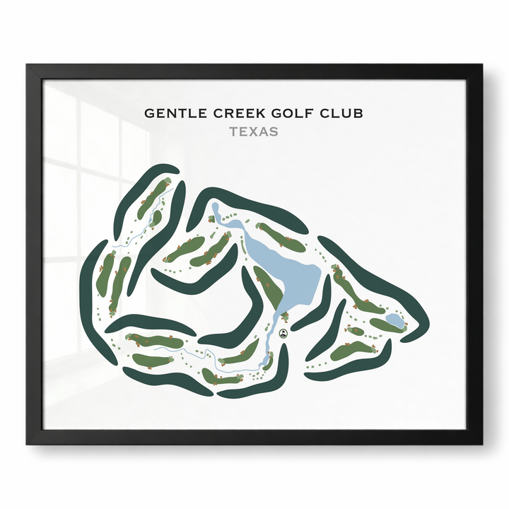 Gentle Creek Country Club, Texas - Printed Golf Courses
