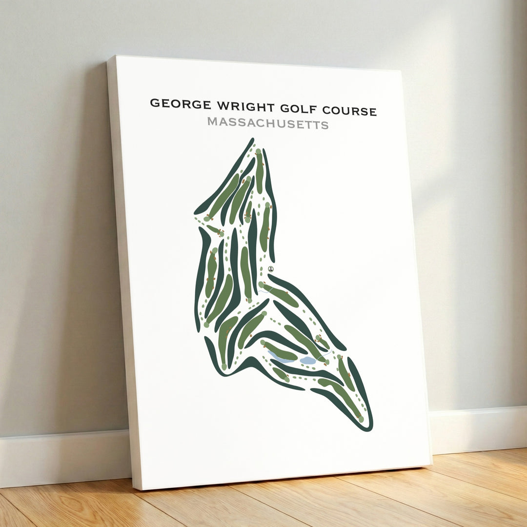 George Wright Golf Course, Massachusetts - Printed Golf Courses