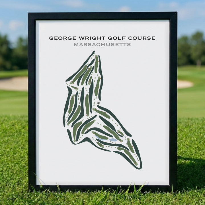 George Wright Golf Course, Massachusetts - Printed Golf Courses