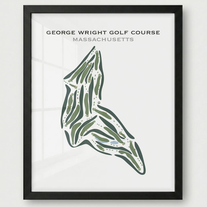 George Wright Golf Course, Massachusetts - Printed Golf Courses