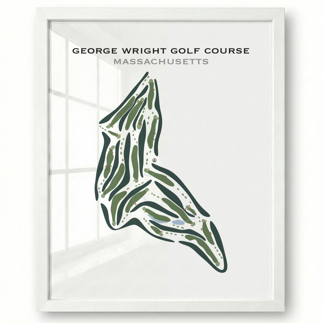 George Wright Golf Course, Massachusetts - Printed Golf Courses