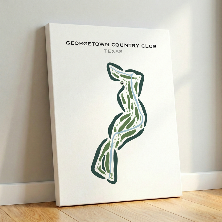 Georgetown Country Club, Texas - Printed Golf Courses