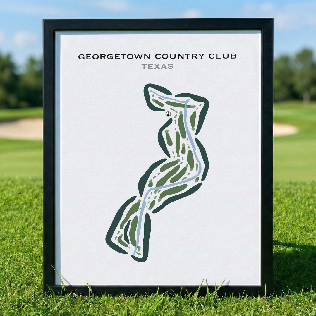 Georgetown Country Club, Texas - Printed Golf Courses