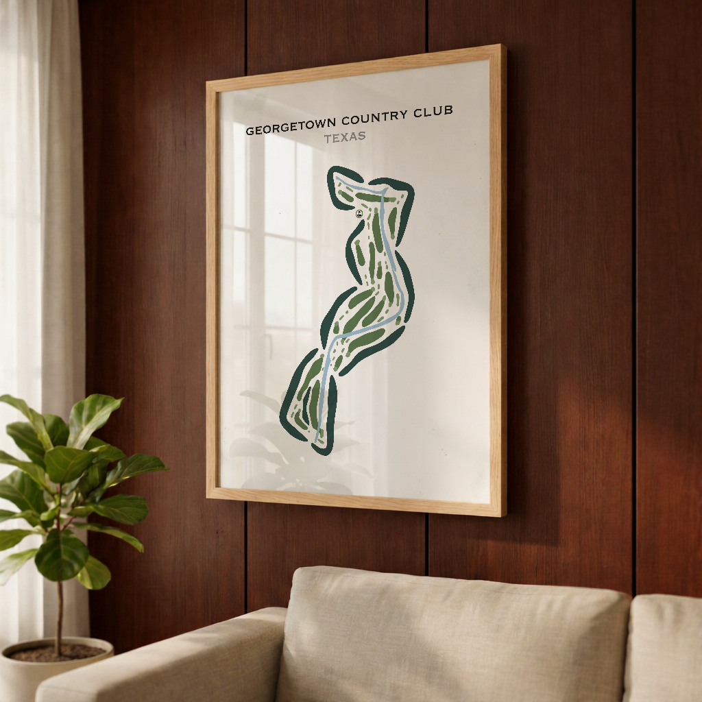 Georgetown Country Club, Texas - Printed Golf Courses