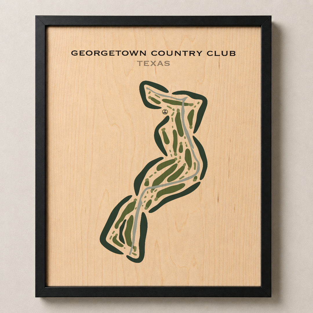 Georgetown Country Club, Texas - Printed Golf Courses