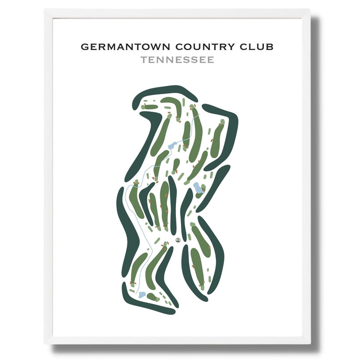 Germantown Country Club, Tennessee - Printed Golf Courses