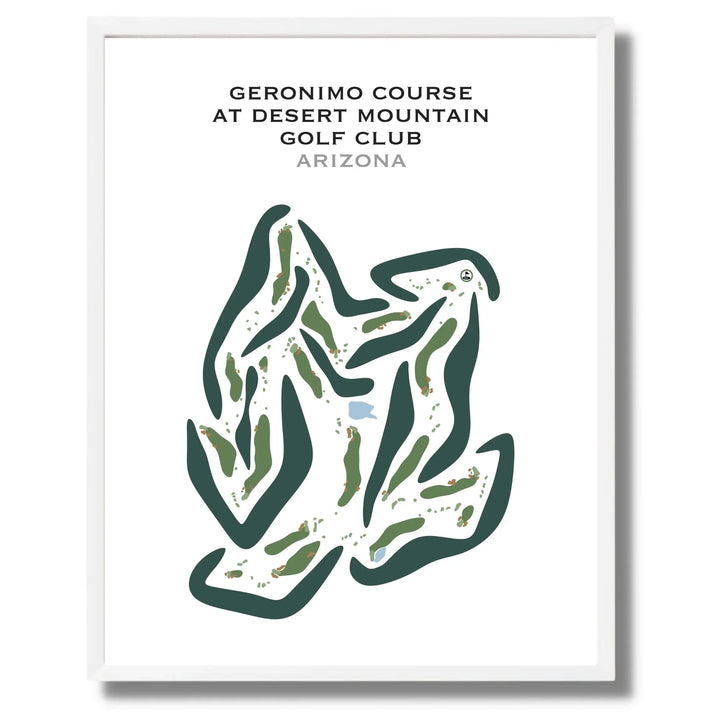 Geronimo Course at Desert Mountain Golf Club, Arizona - Printed Golf Courses