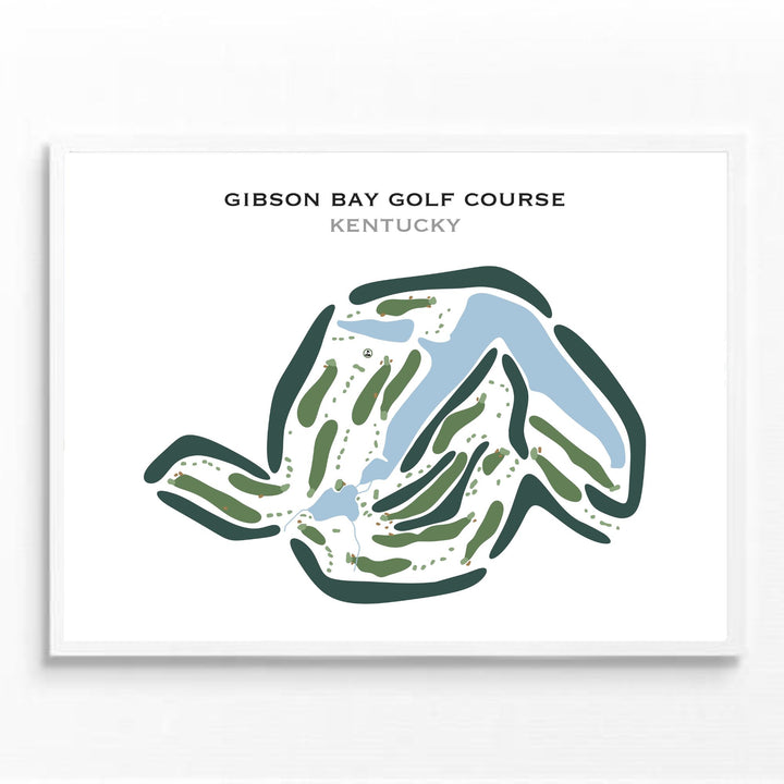 Gibson Bay Golf Course, Kentucky - Printed Golf Courses