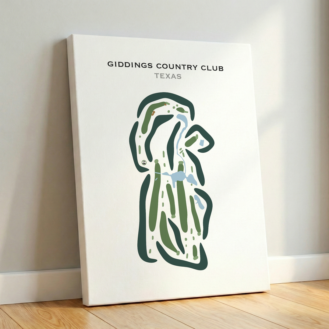 Giddings Country Club, Texas - Printed Golf Courses