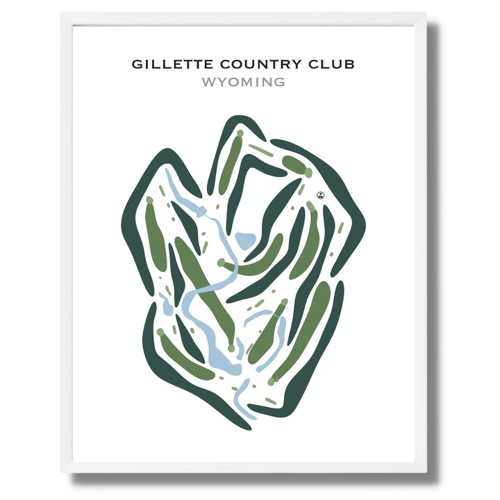 Gillette Country Club, Wyoming - Printed Golf Courses