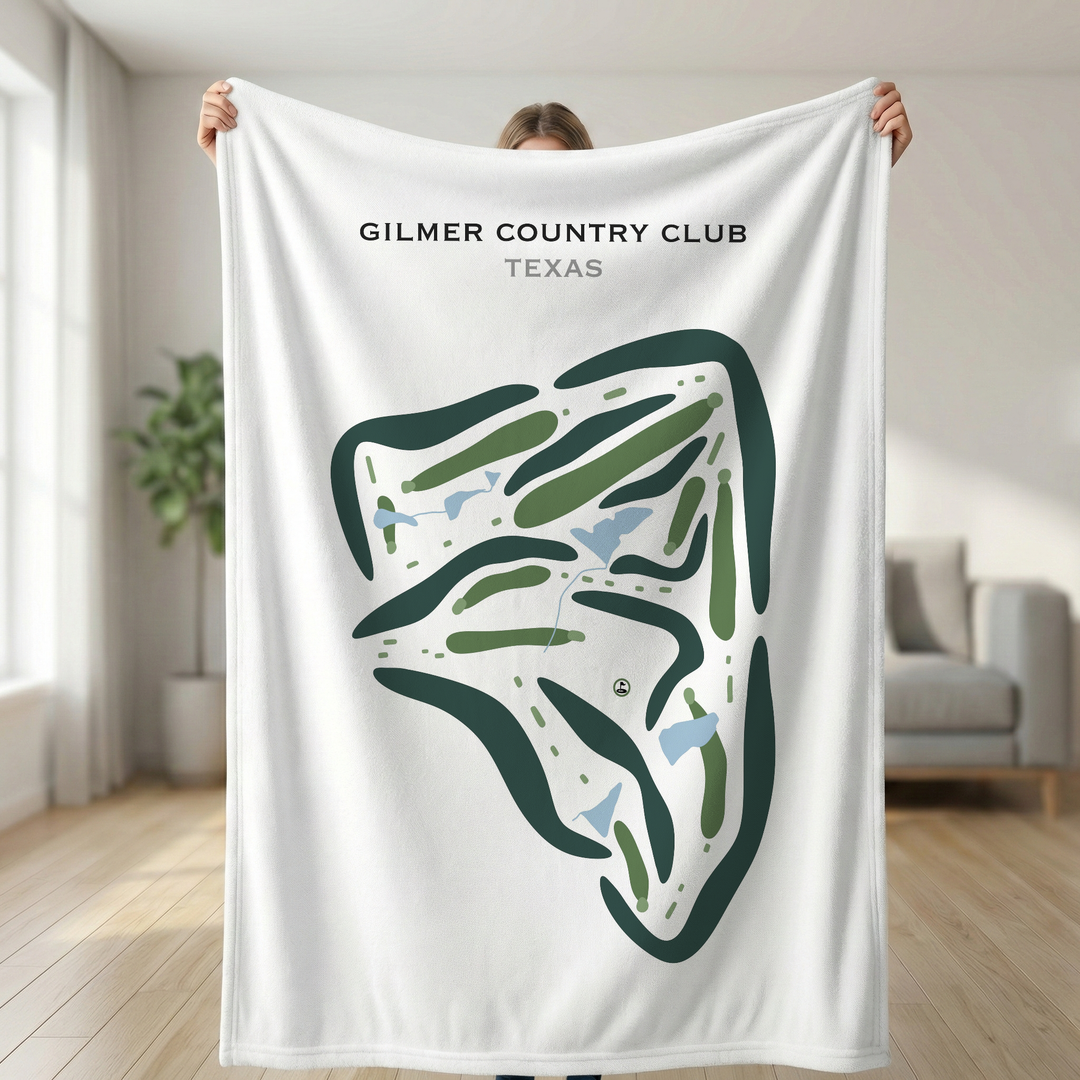 Gilmer Country Club, Texas - Printed Golf Courses
