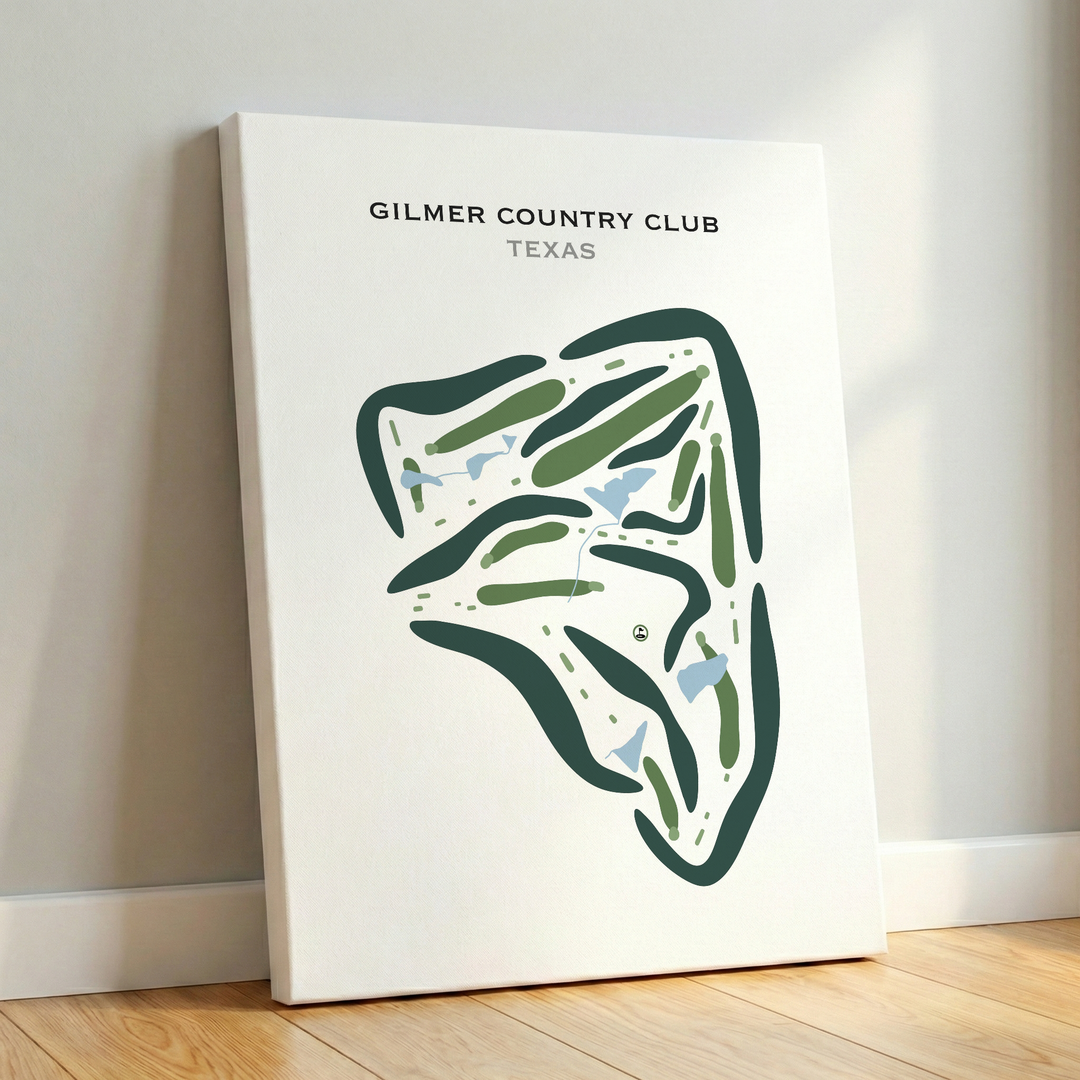 Gilmer Country Club, Texas - Printed Golf Courses