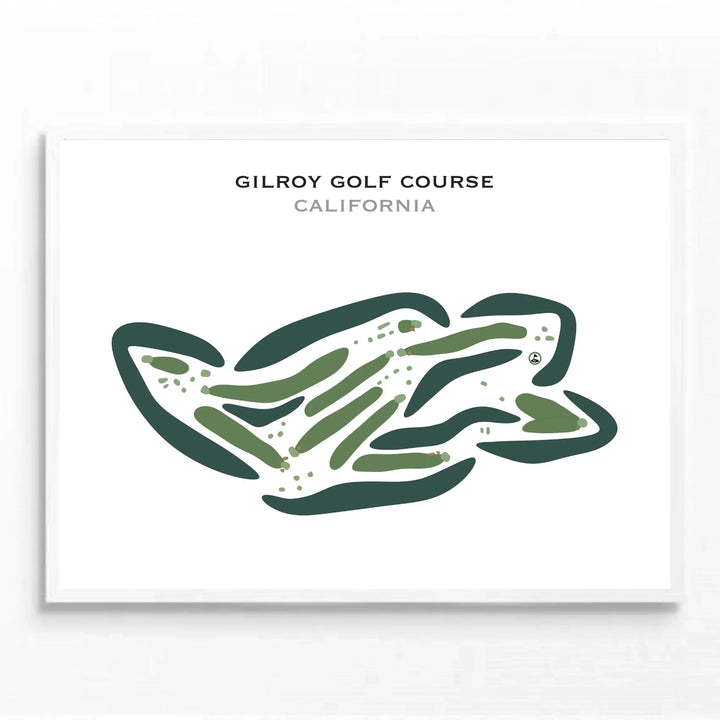 Gilroy Golf Course, California - Printed Golf Courses
