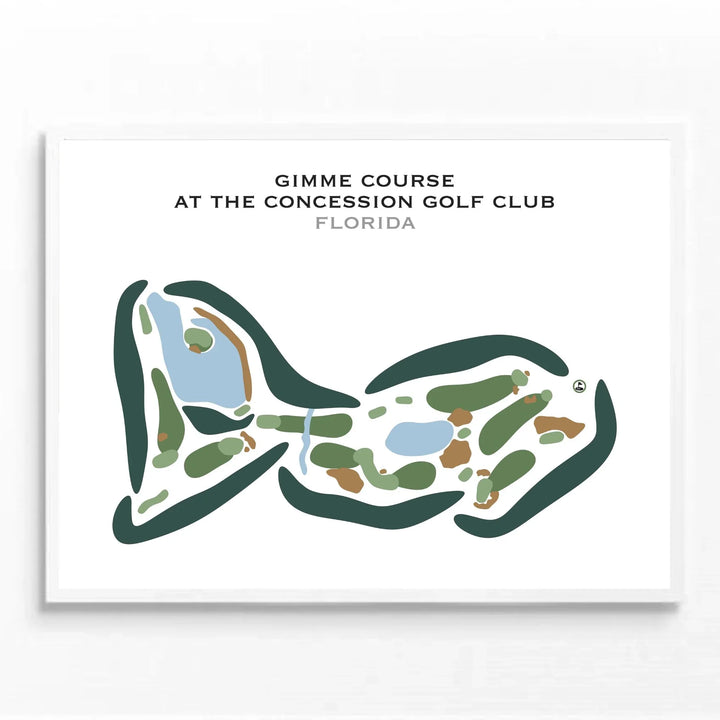 Gimme Course at The Concession Golf Club, Florida - Printed Golf Courses