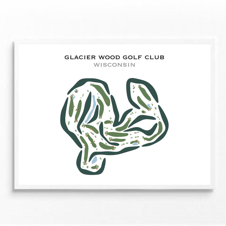 Glacier Wood Golf Club, Wisconsin - Printed Golf Courses