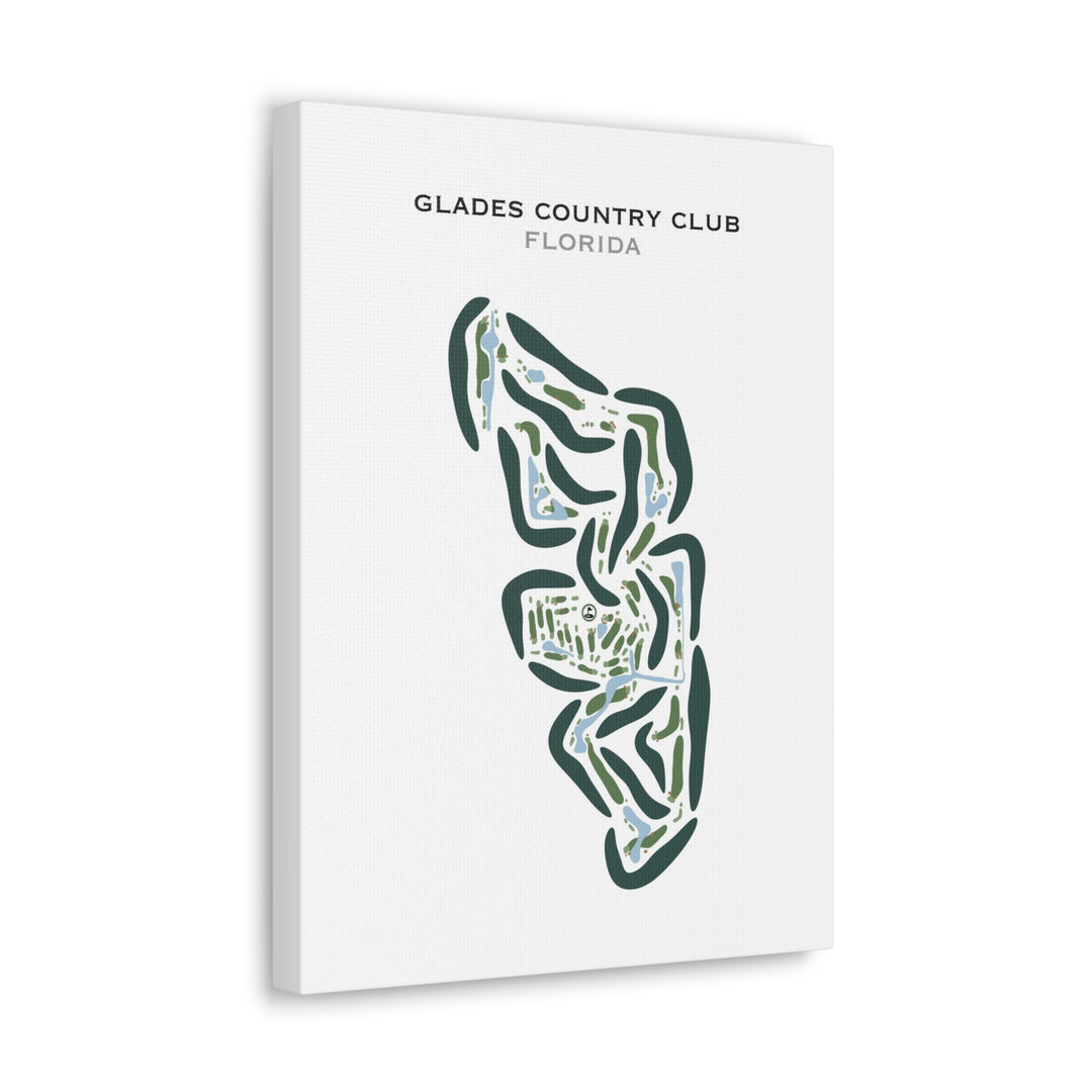 Glades Country Club, Florida - Printed Golf Courses