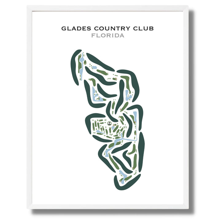 Glades Country Club, Florida - Printed Golf Courses