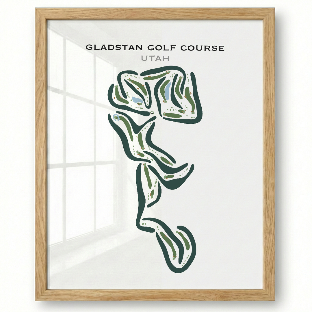 Gladstan Golf Course, Utah - Printed Golf Courses
