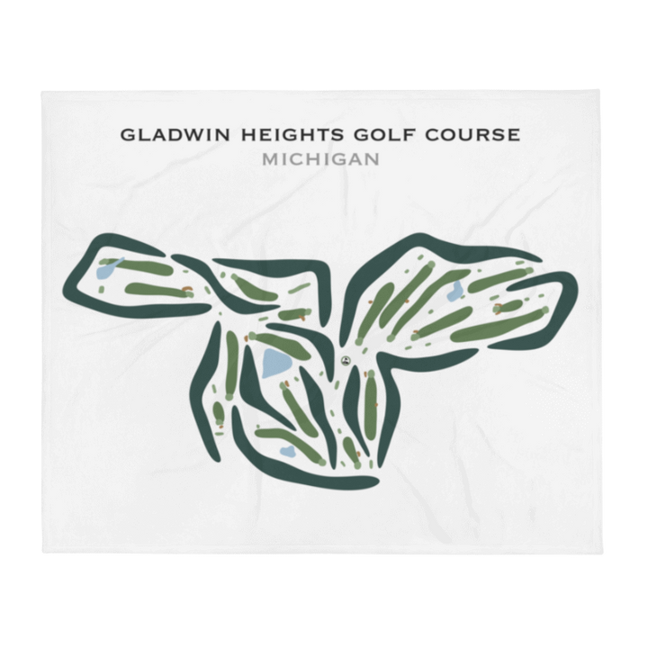 Gladwin Heights Golf Course, Michigan - Printed Golf Courses