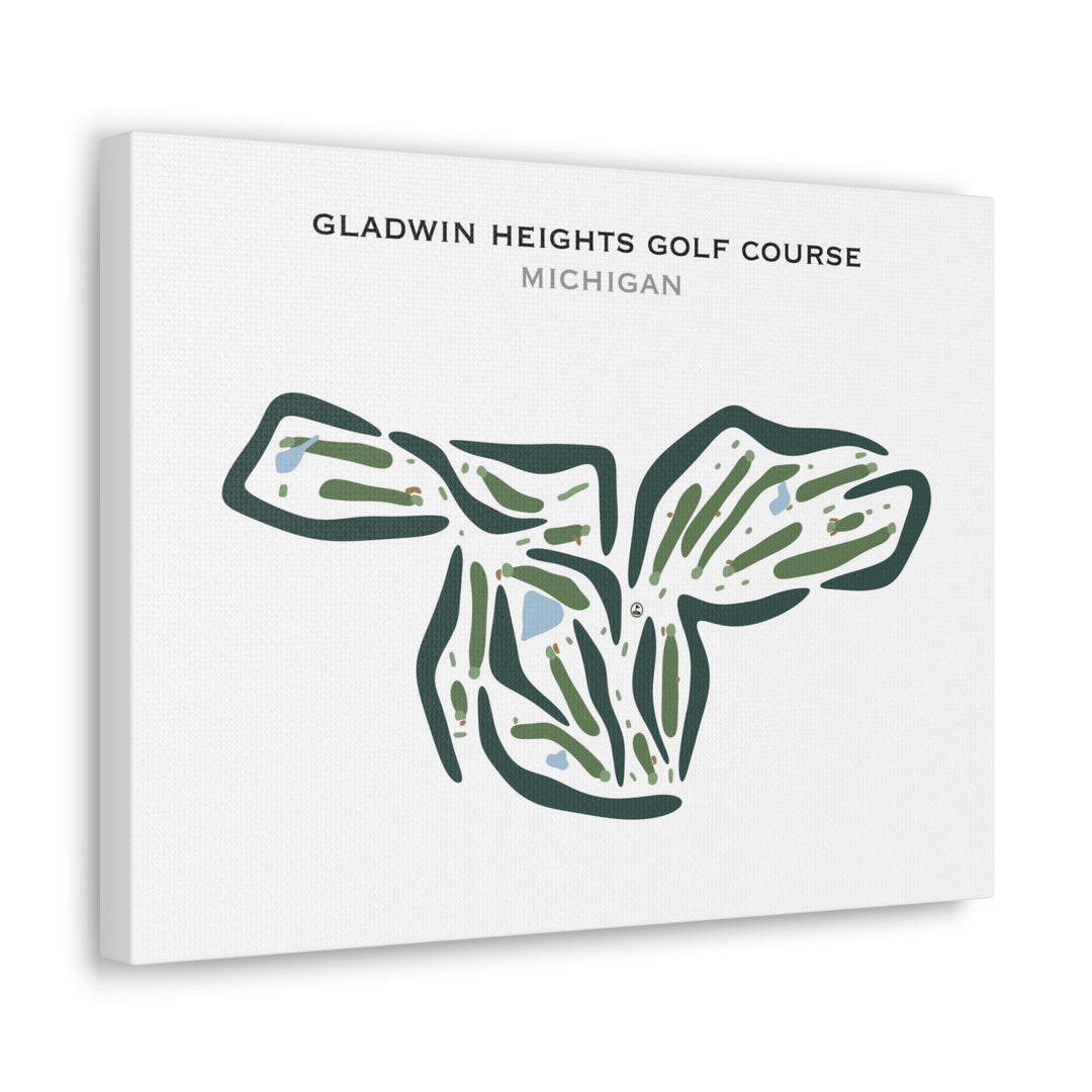 Gladwin Heights Golf Course, Michigan - Printed Golf Courses