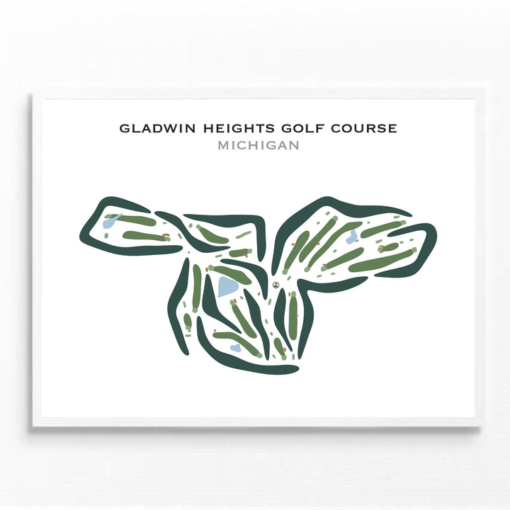 Gladwin Heights Golf Course, Michigan - Printed Golf Courses