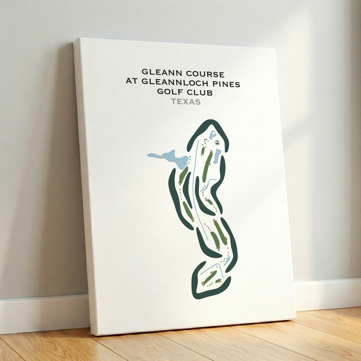Gleann Course at Gleannloch Pines Golf Club, Texas - Printed Golf Courses