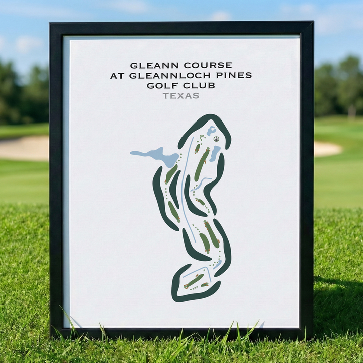 Gleann Course at Gleannloch Pines Golf Club, Texas - Printed Golf Courses