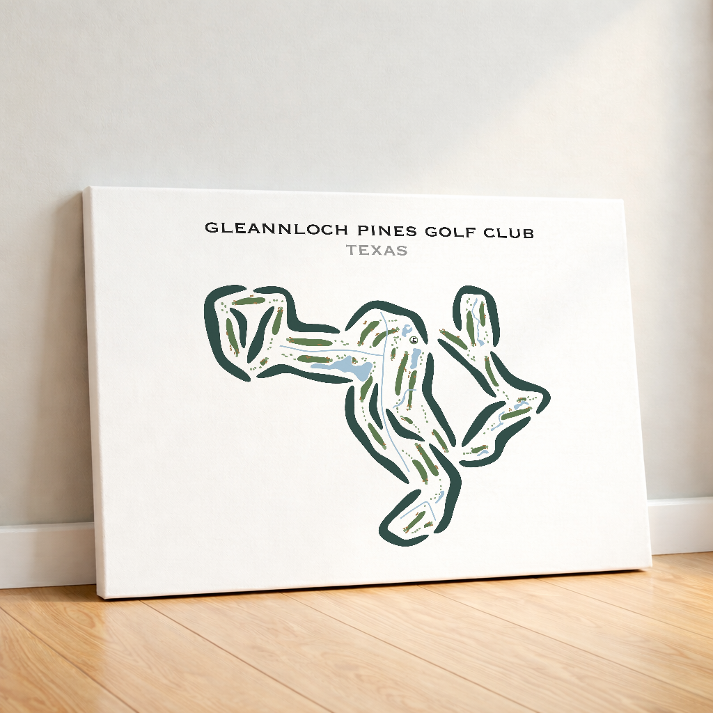 Gleannloch Pines Golf Club, Texas - Printed Golf Courses