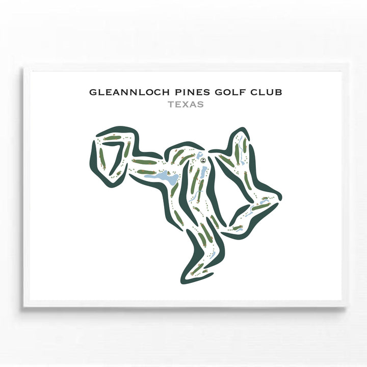 Gleannloch Pines Golf Club, Texas - Printed Golf Courses