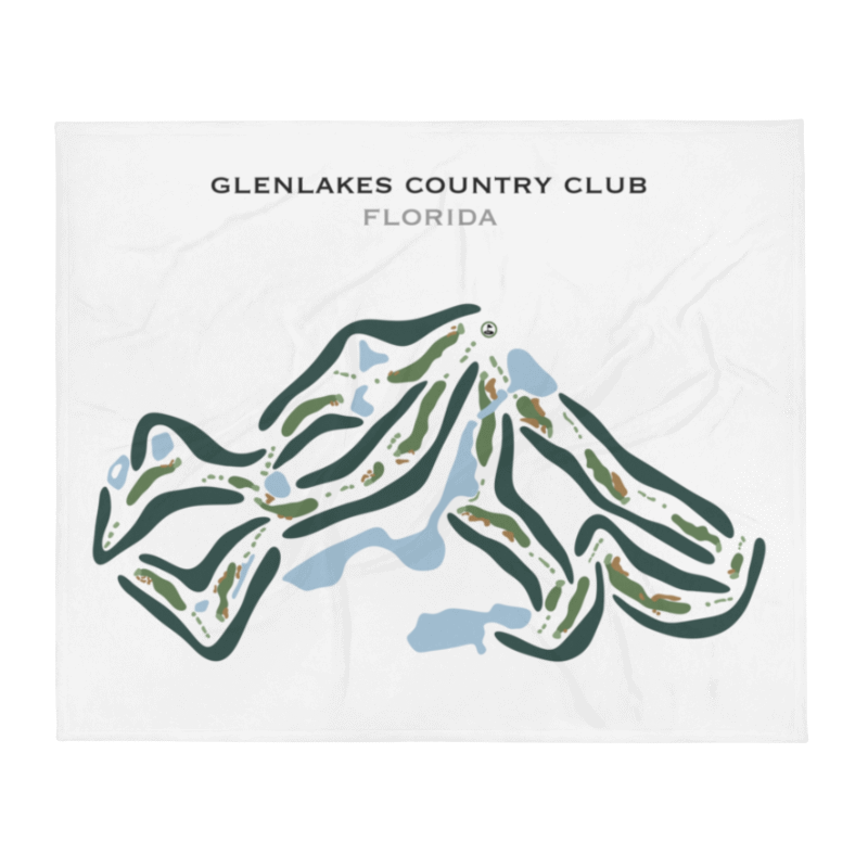 GlenLakes Country Club, Florida - Printed Golf Courses