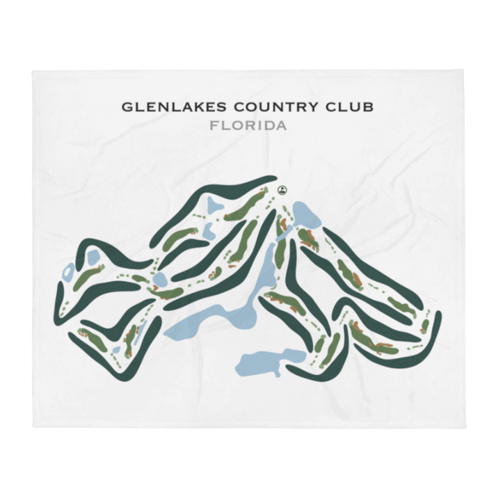 GlenLakes Country Club, Florida - Printed Golf Courses