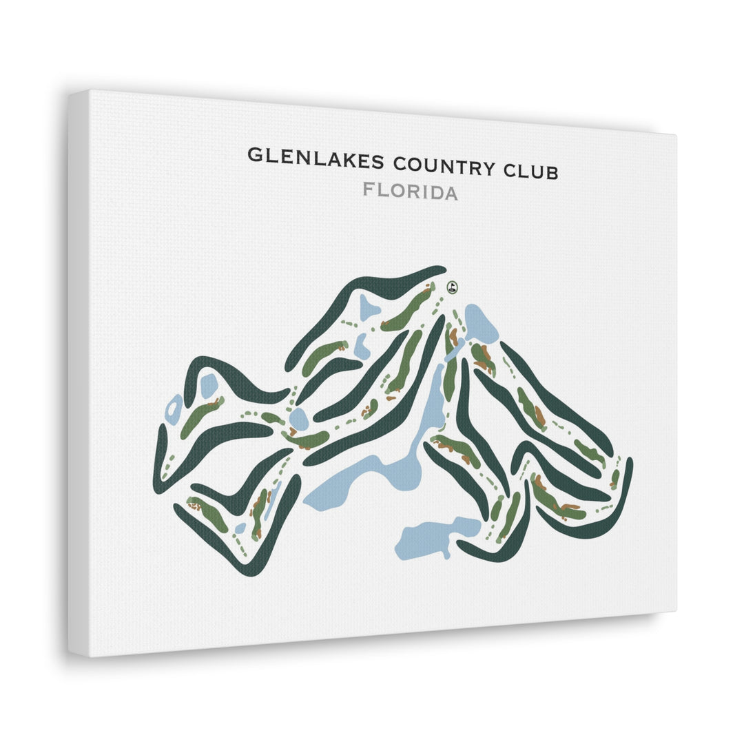 GlenLakes Country Club, Florida - Printed Golf Courses