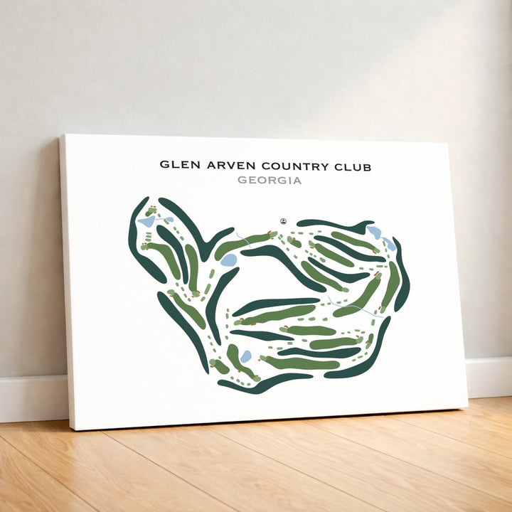 Glen Arven Country Club, Georgia - Printed Golf Course