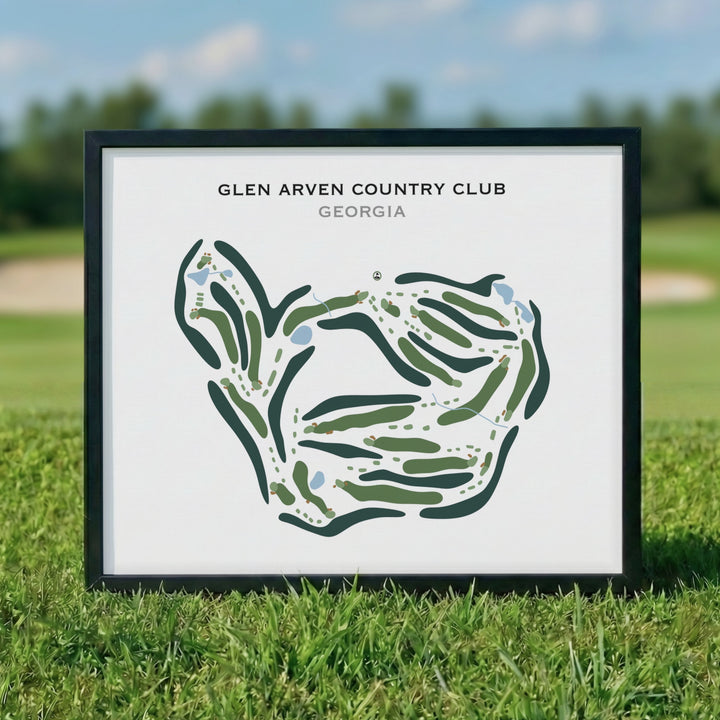 Glen Arven Country Club, Georgia - Printed Golf Course
