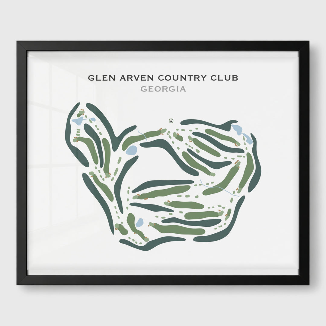 Glen Arven Country Club, Georgia - Printed Golf Course