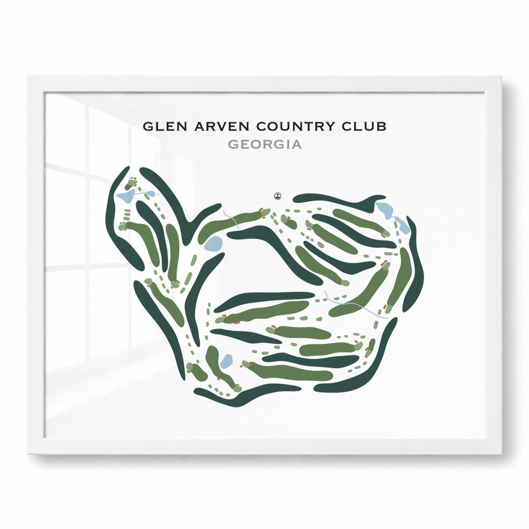 Glen Arven Country Club, Georgia - Printed Golf Course