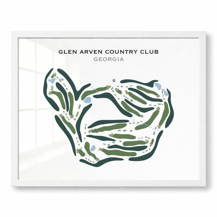 Glen Arven Country Club, Georgia - Printed Golf Course