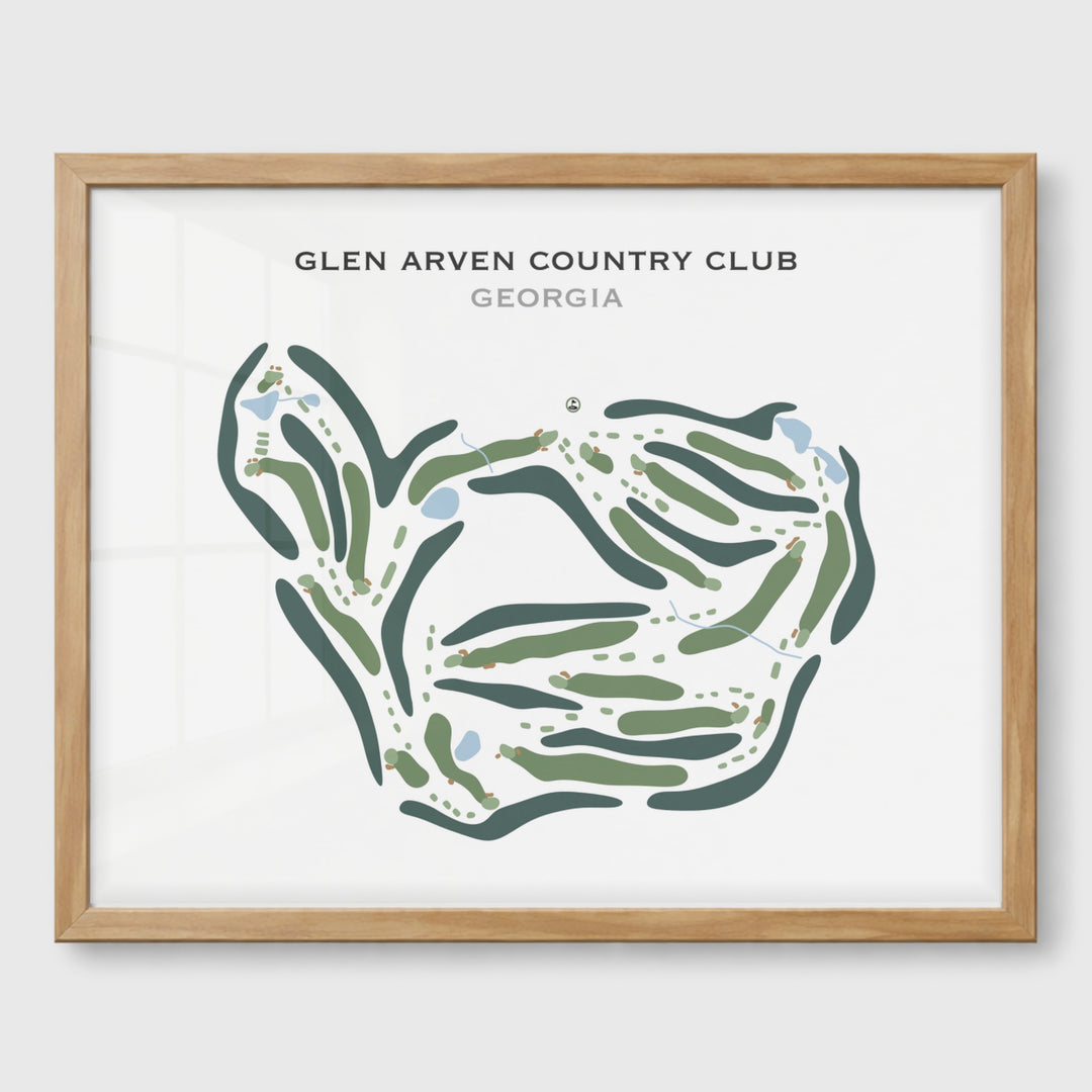 Glen Arven Country Club, Georgia - Printed Golf Course