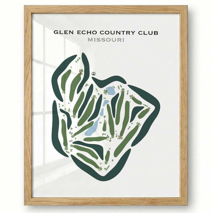 Glen Echo Country Club, Missouri - Printed Golf Courses