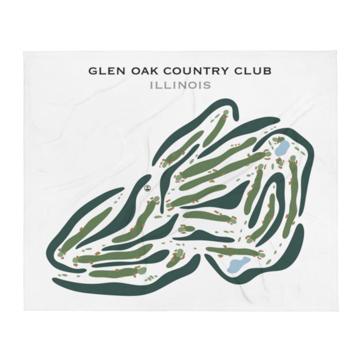 Glen Oak Country Club, Illinois - Printed Golf Courses