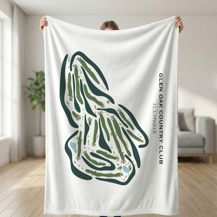 Glen Oak Country Club, Illinois - Printed Golf Courses