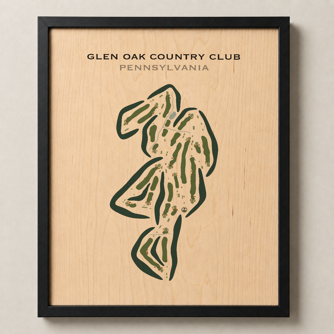 Glen Oak Country Club, Pennsylvania - Printed Golf Courses