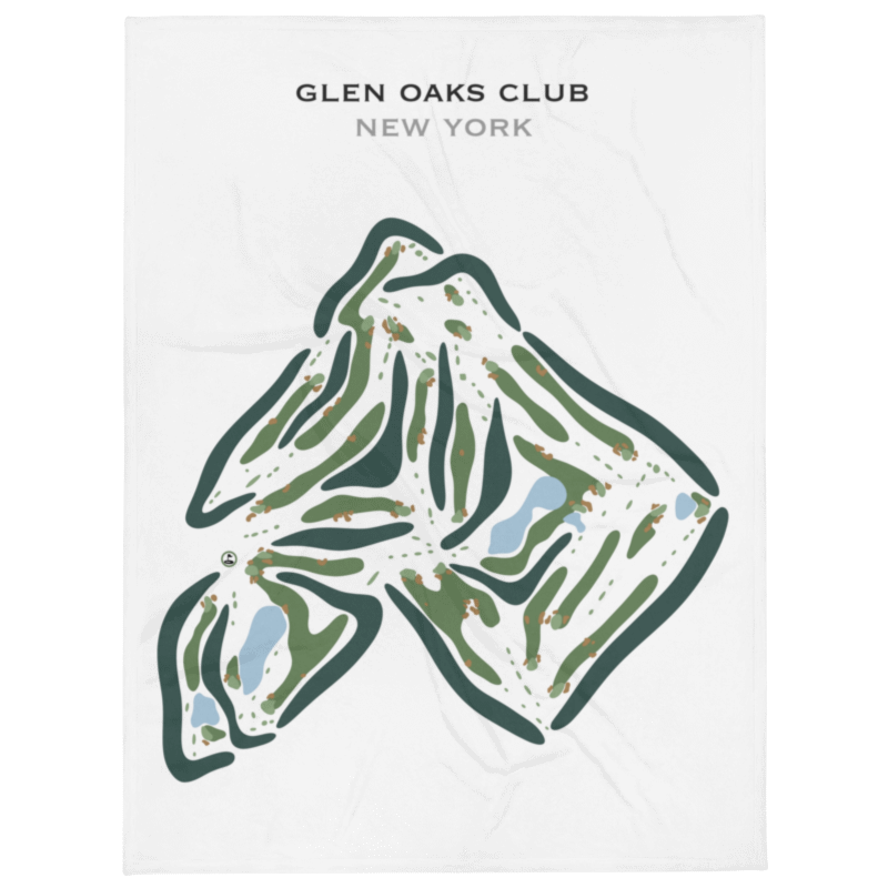 Glen Oaks Club, New York - Printed Golf Course