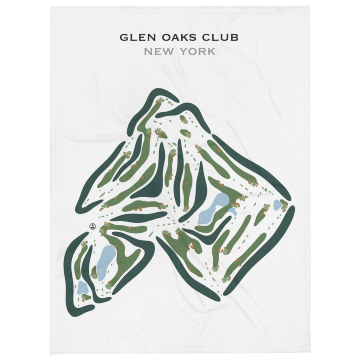 Glen Oaks Club, New York - Printed Golf Course