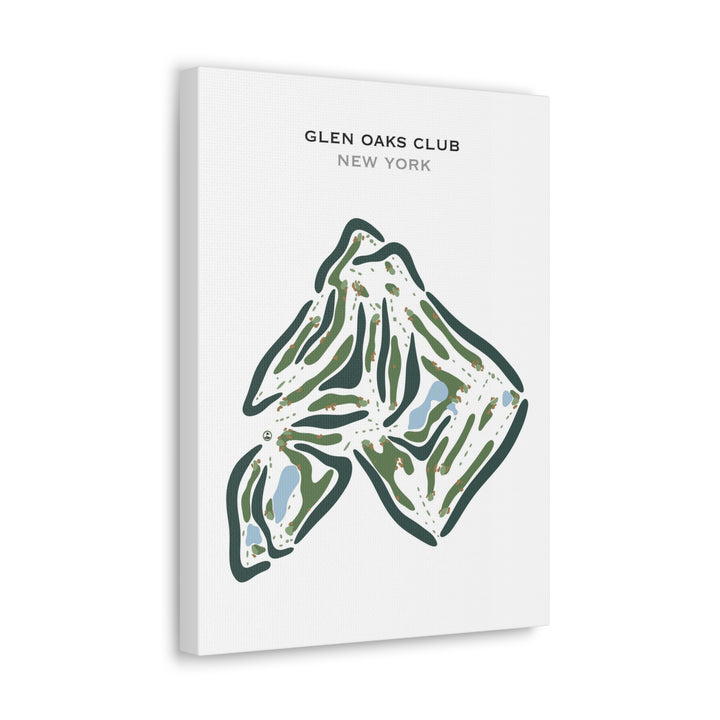 Glen Oaks Club, New York - Printed Golf Course