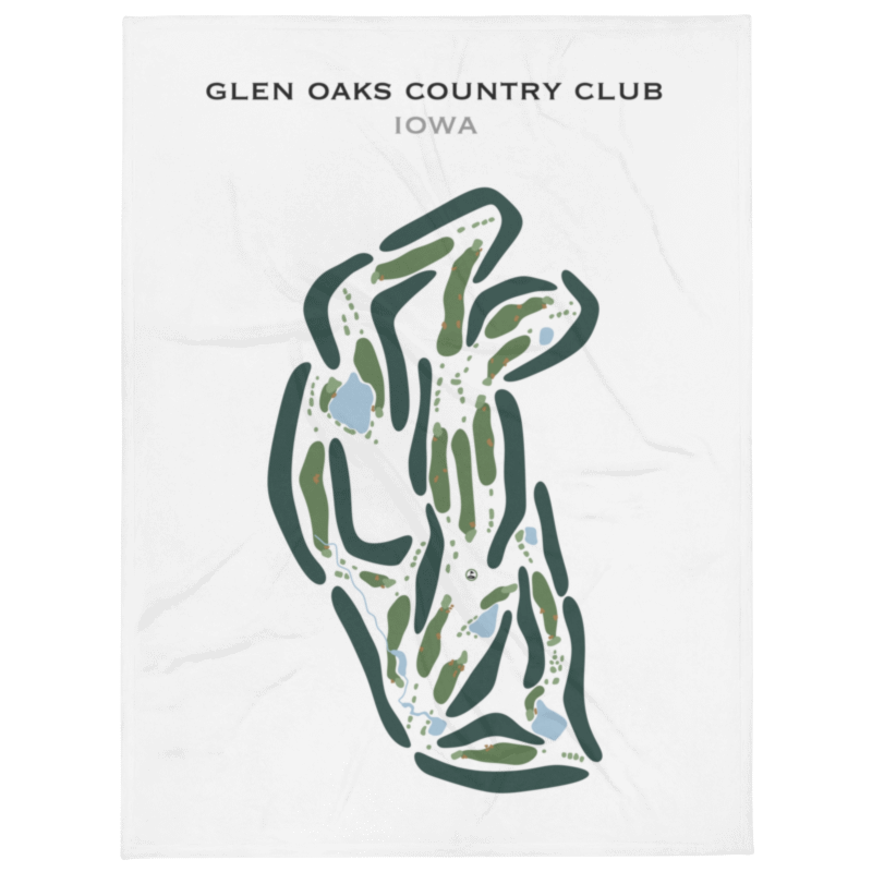 Glen Oaks Country Club, Iowa - Printed Golf Courses