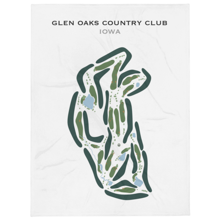 Glen Oaks Country Club, Iowa - Printed Golf Courses